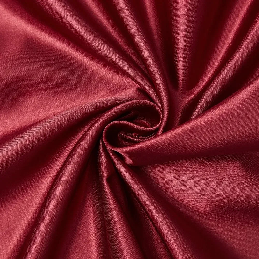 Tissu satiné brillant de la taie d'oreiller