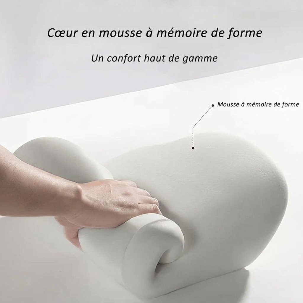 Cœur en mousse à mémoire de forme du coussin lombaire